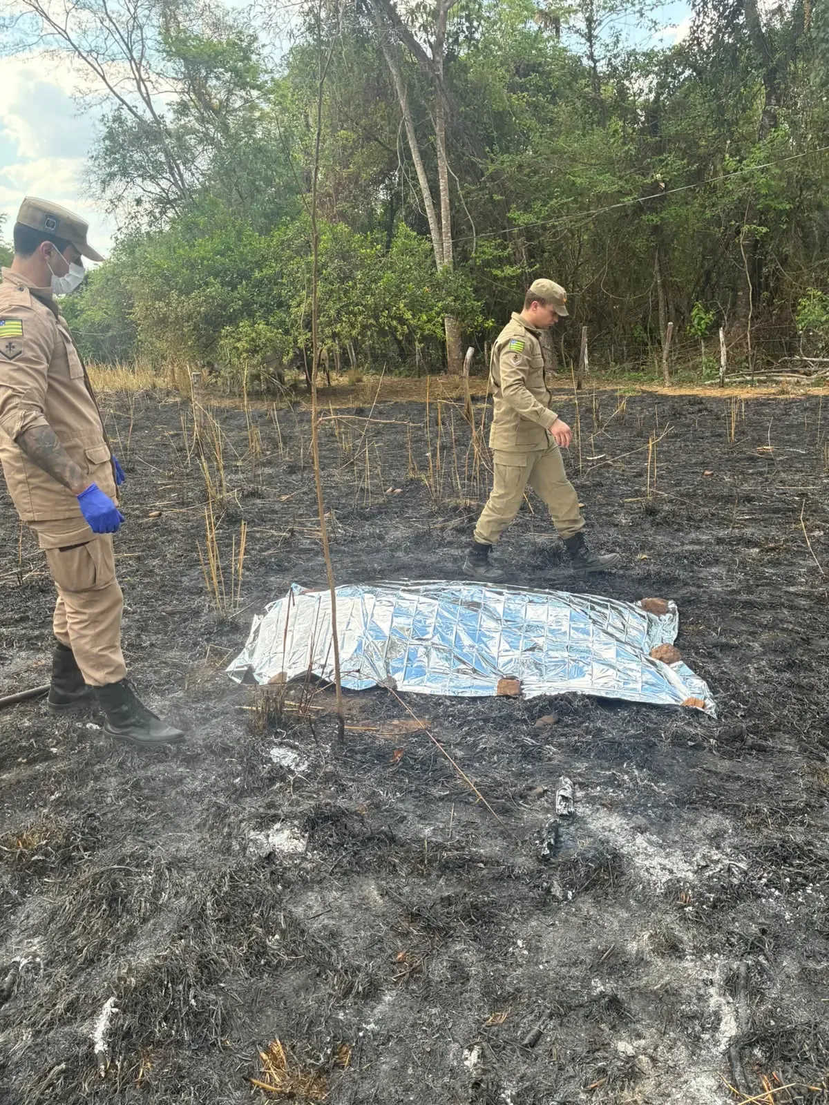 Homem de 65 anos morre após incêndio em propriedade rural de Piracanjuba