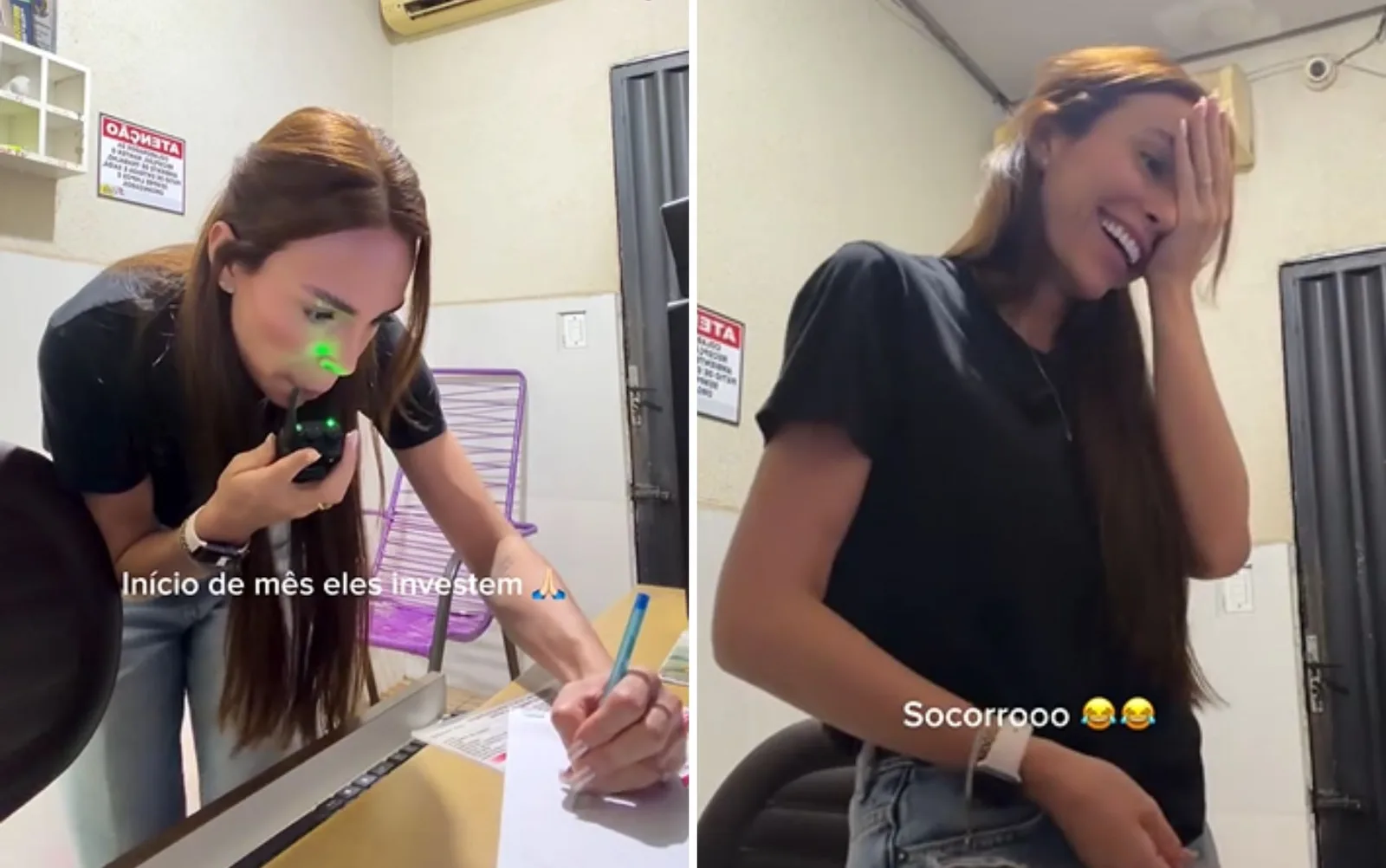 Vídeo de empresária mostra pedidos e cobranças na recepção de motel