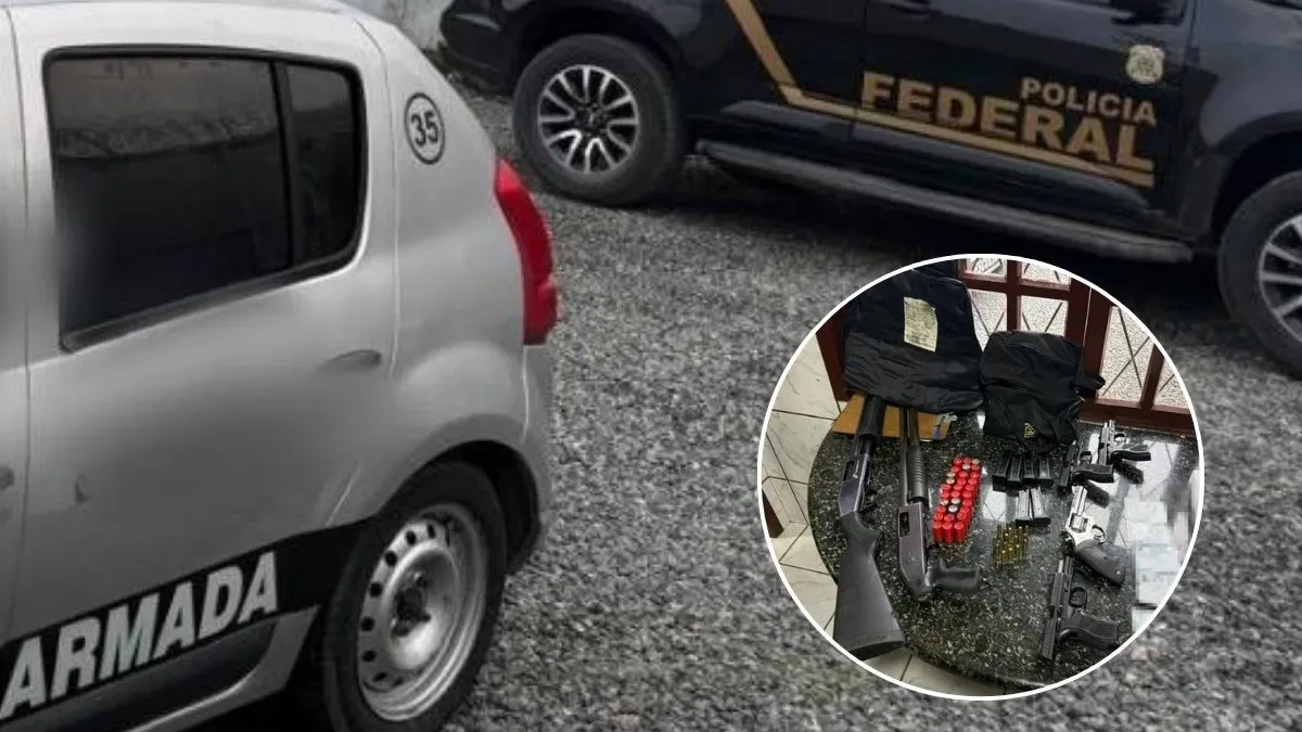 Operação investiga aluguel clandestino de armas por empresa em Joinville