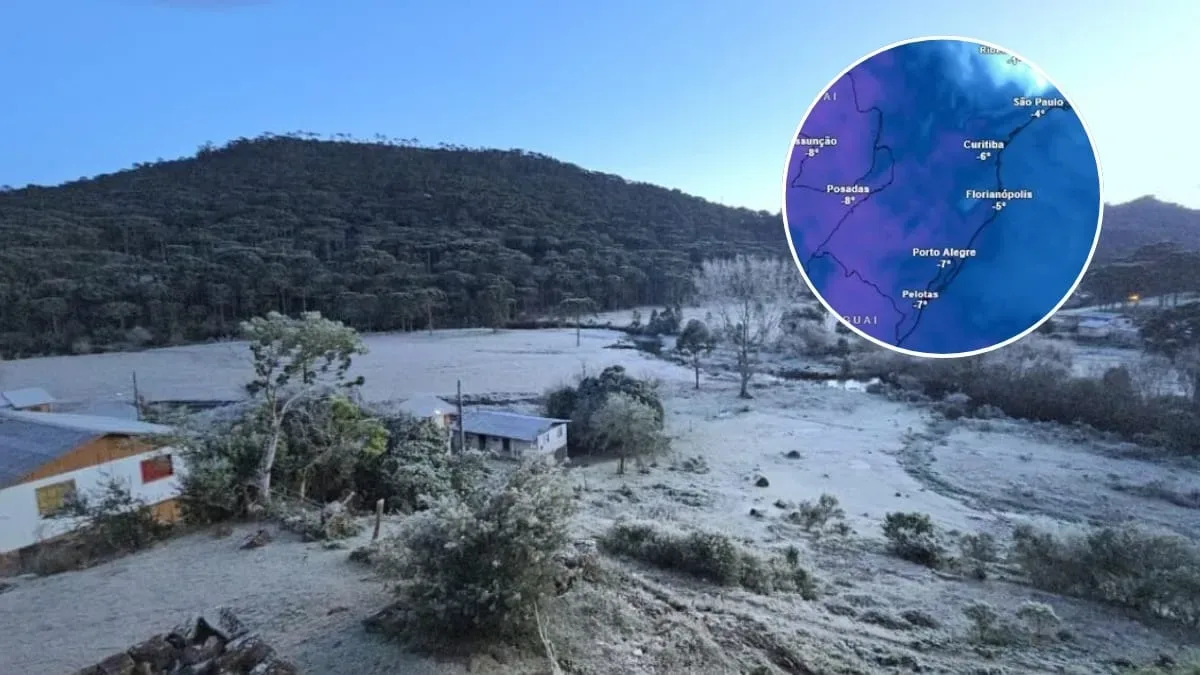 Duas massas de ar frio devem derrubar temperaturas em Santa Catarina
