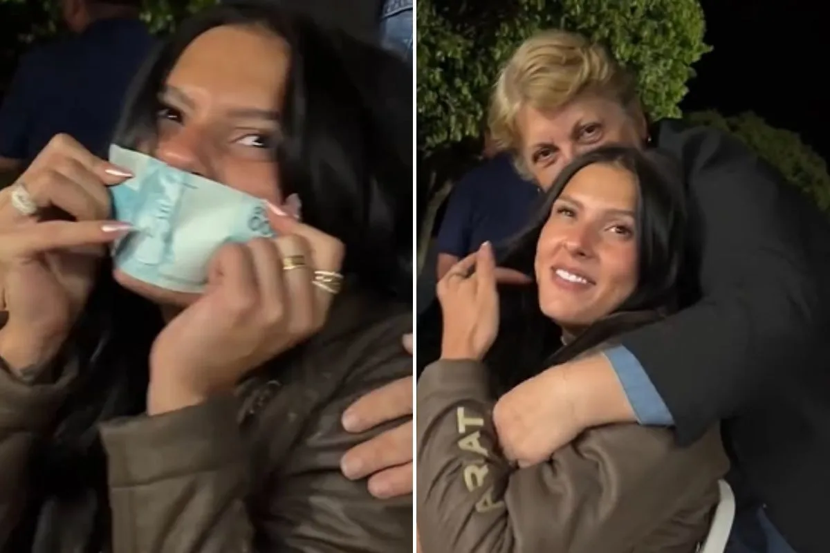 Ana Castela recebe R$ 100 escondidos da avó durante visita a Sete Quedas