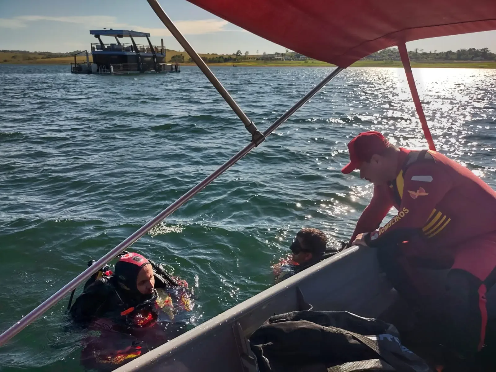 Corpo de criança é encontrado após acidente no Lago das Brisas
