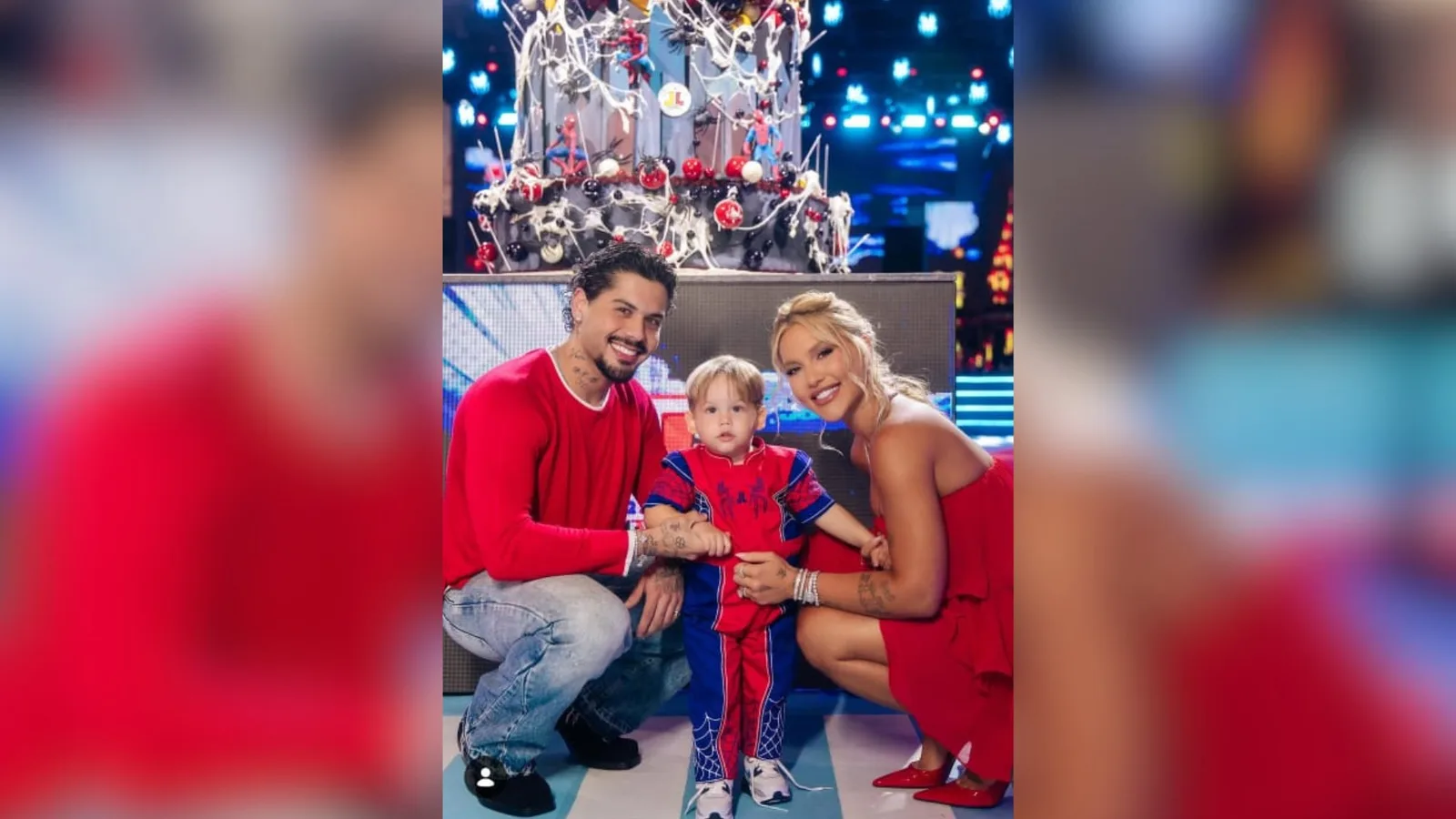 Zé Felipe e Virginia participam de festa do filho José Leonardo