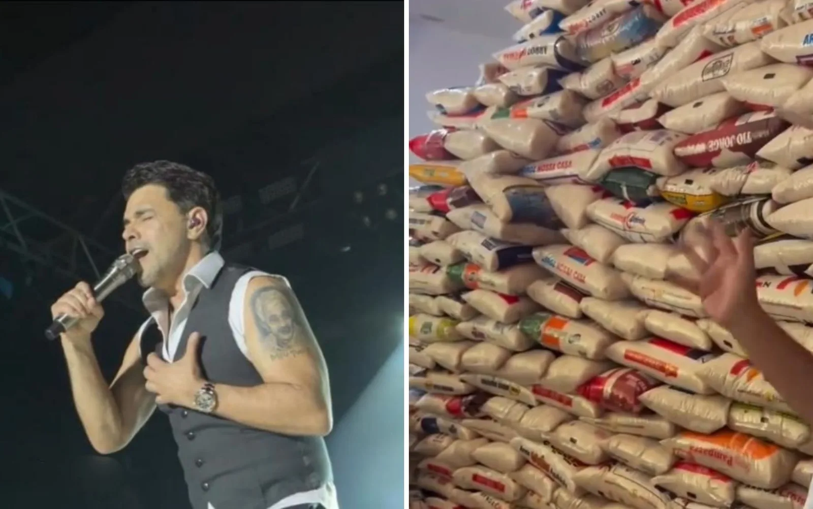 Entrada para apresentação reúne arroz destinado a serviços e famílias em Goiás