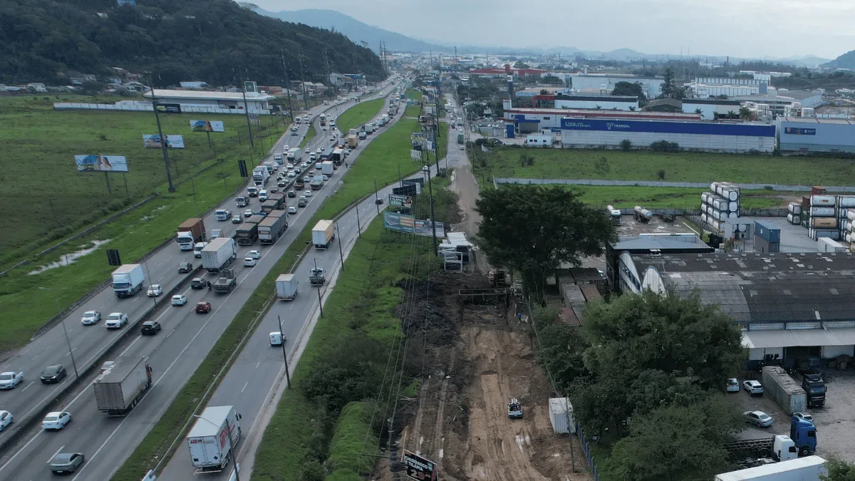 Saída 119 da BR-101 em Itajaí é interditada para obras por 90 dias