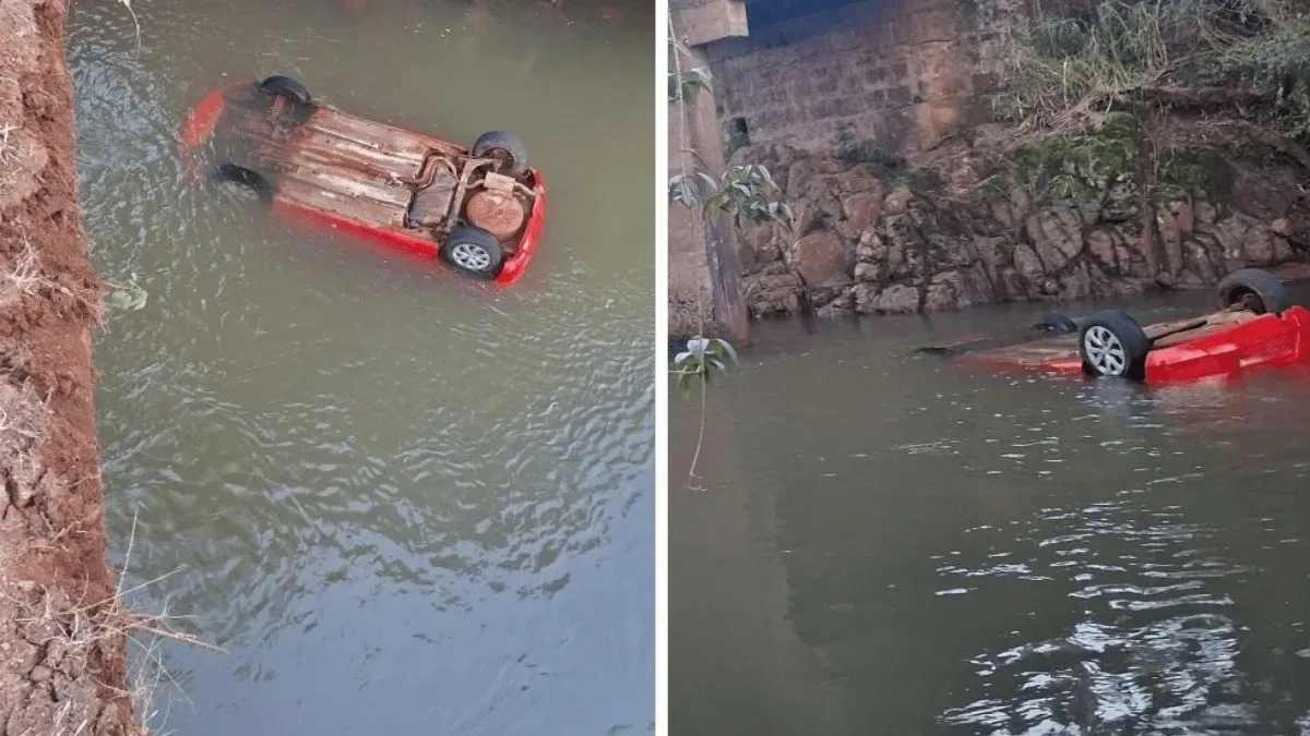 Mulher morre após carro cair no rio Maria Preta, em Princesa