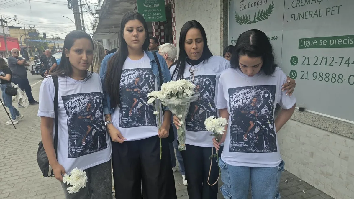 Doação de órgãos marca despedida de jovem baleado em abordagem em Niterói