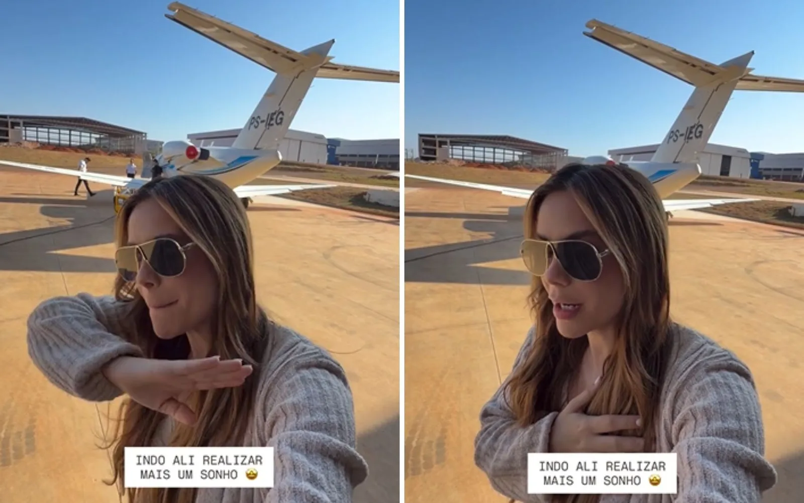 Avião com Mariana Fagundes faz pouso de emergência após falha em gerador
