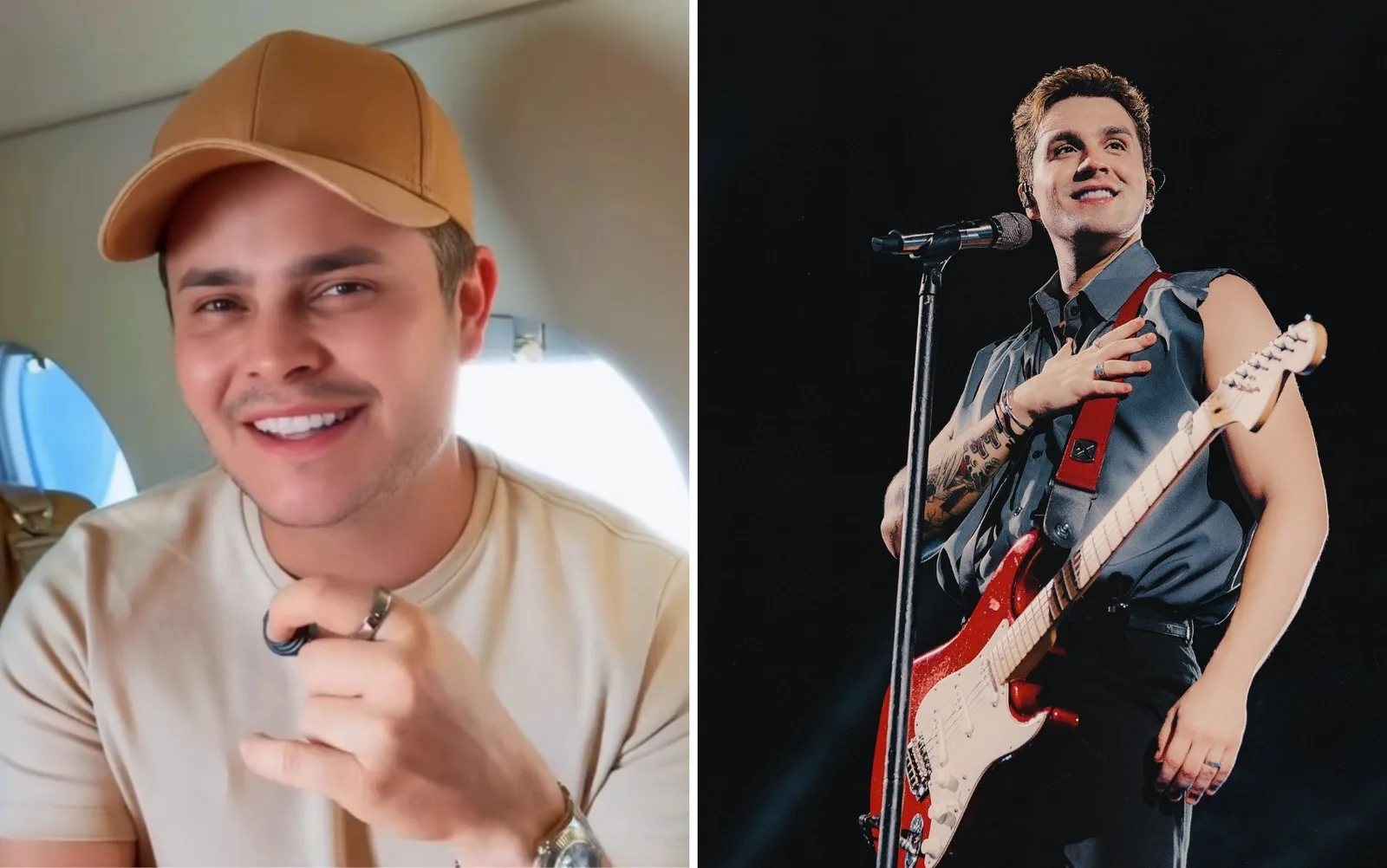 Matheus lista músicas que compôs para Luan Santana