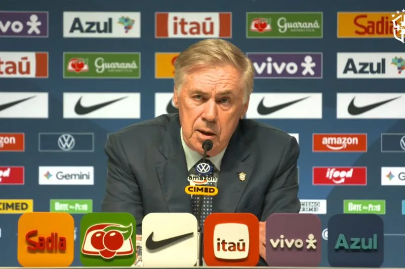 Ancelotti chama oito estreantes para amistosos do Brasil contra Austrália e Índia