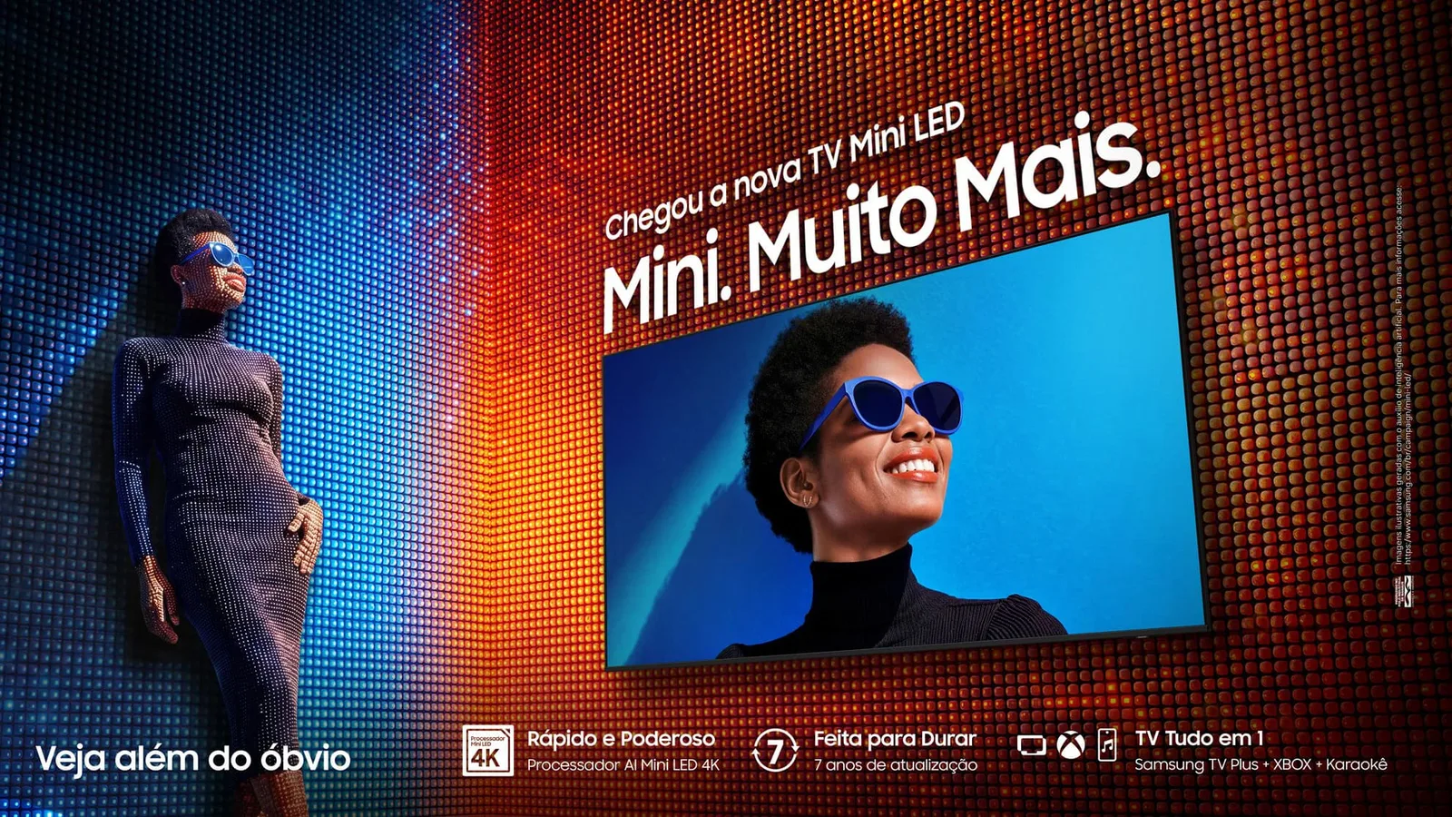 TVs Mini LED da Samsung chegam ao Brasil com recursos de imagem e conectividade