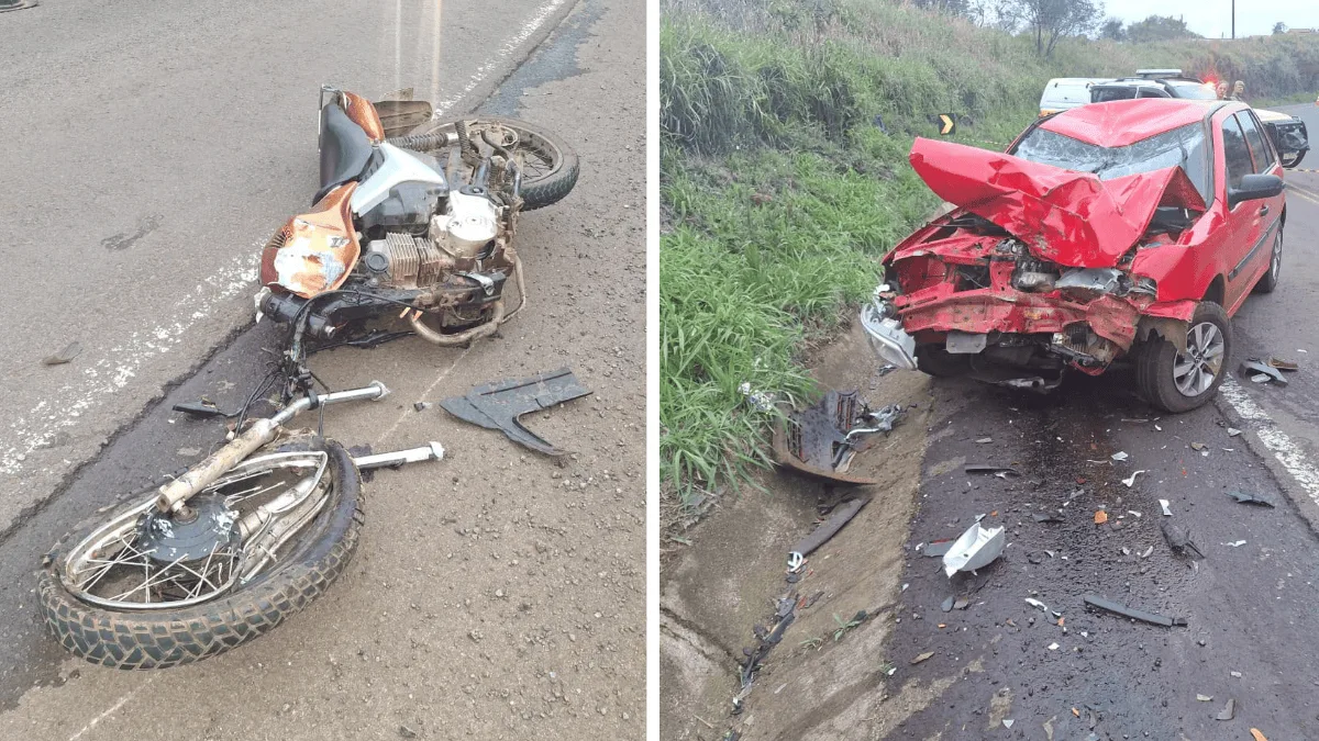 Colisão entre moto e carro deixa um morto e um ferido em Romelândia