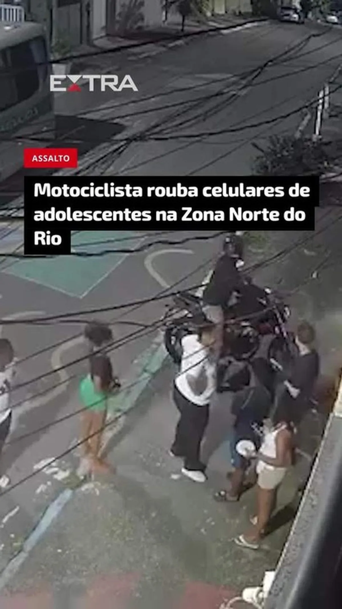 Assaltante leva celulares de três adolescentes em vinte e cinco segundos no Rio
