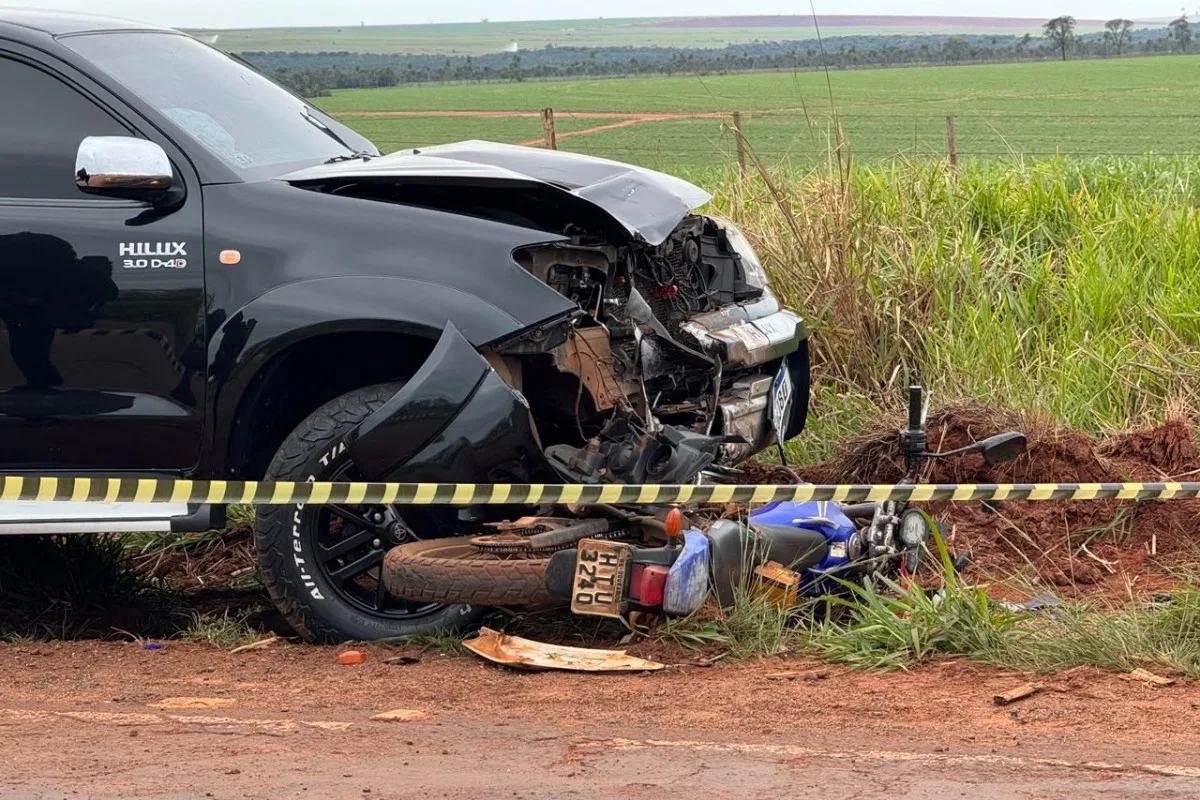 Sinistro com vítima fatal ocorre durante ultrapassagem na rota entre Ivinhema e Naviraí