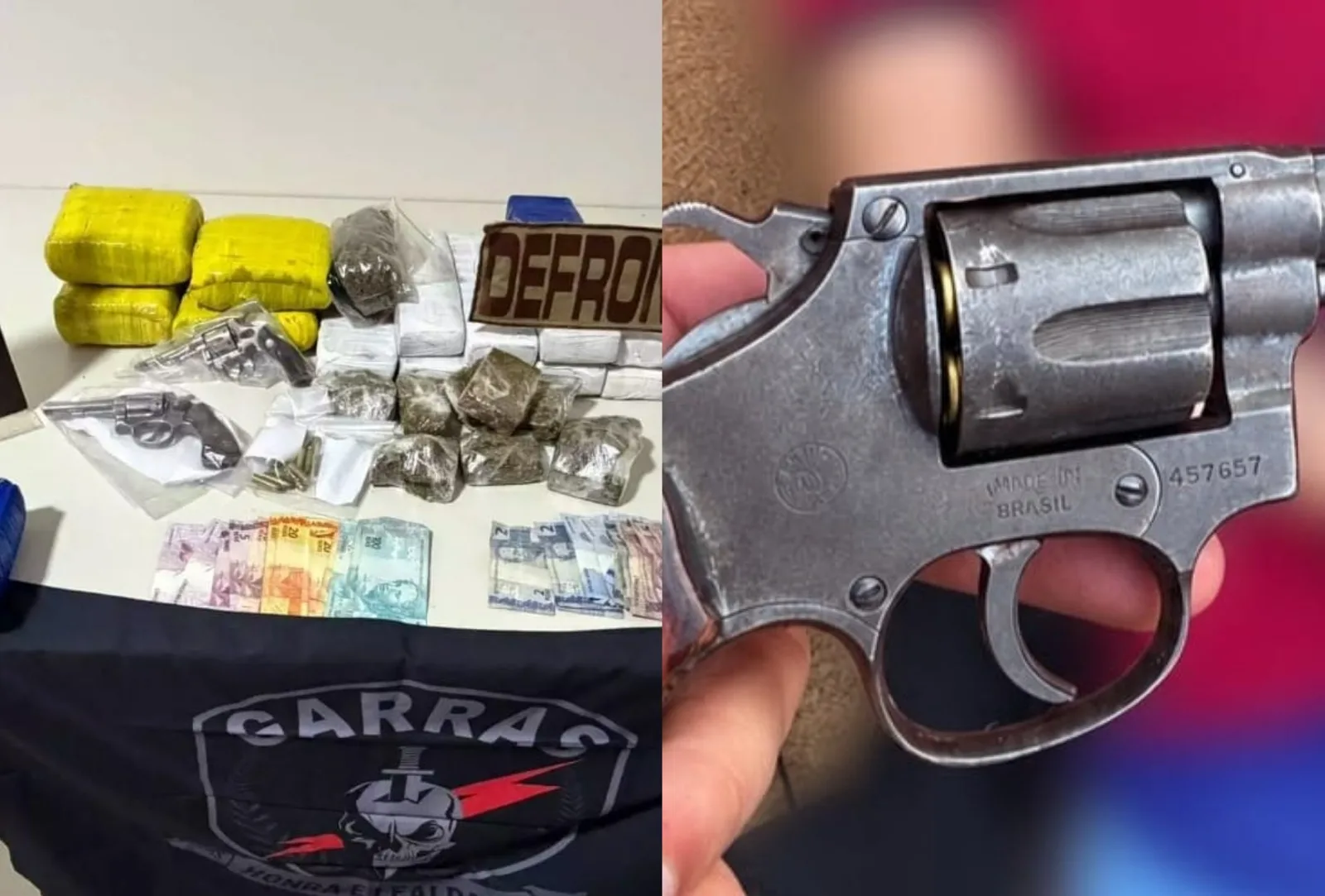 Operação prende 12 pessoas e apreende drogas e armas em Rio Brilhante