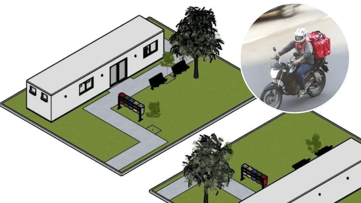 Florianópolis prepara espaço gratuito de descanso para motoboys no Centro