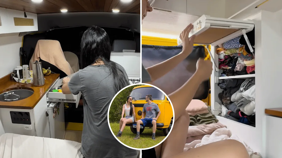 Casal de Itajaí vive em Kombi e segue viagem rumo ao Alasca