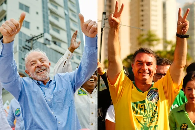 Lula e Flávio Bolsonaro aparecem empatados em cenário de segundo turno