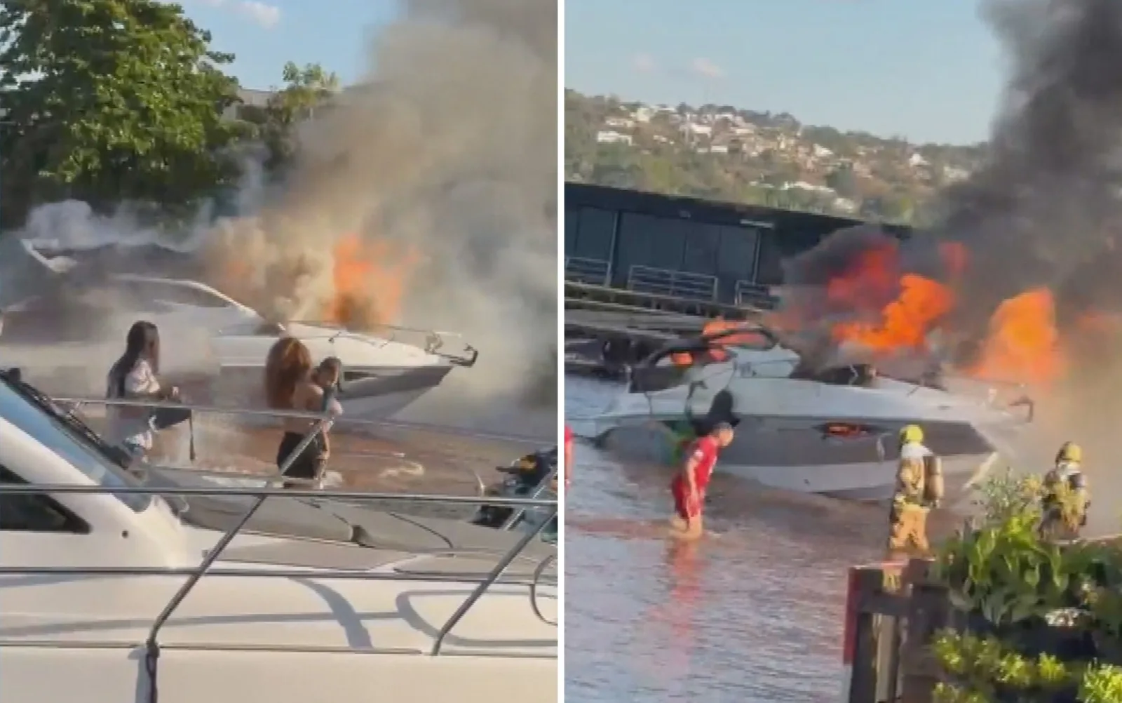 Médica fica ferida após explosão de lancha no Lago Paranoá