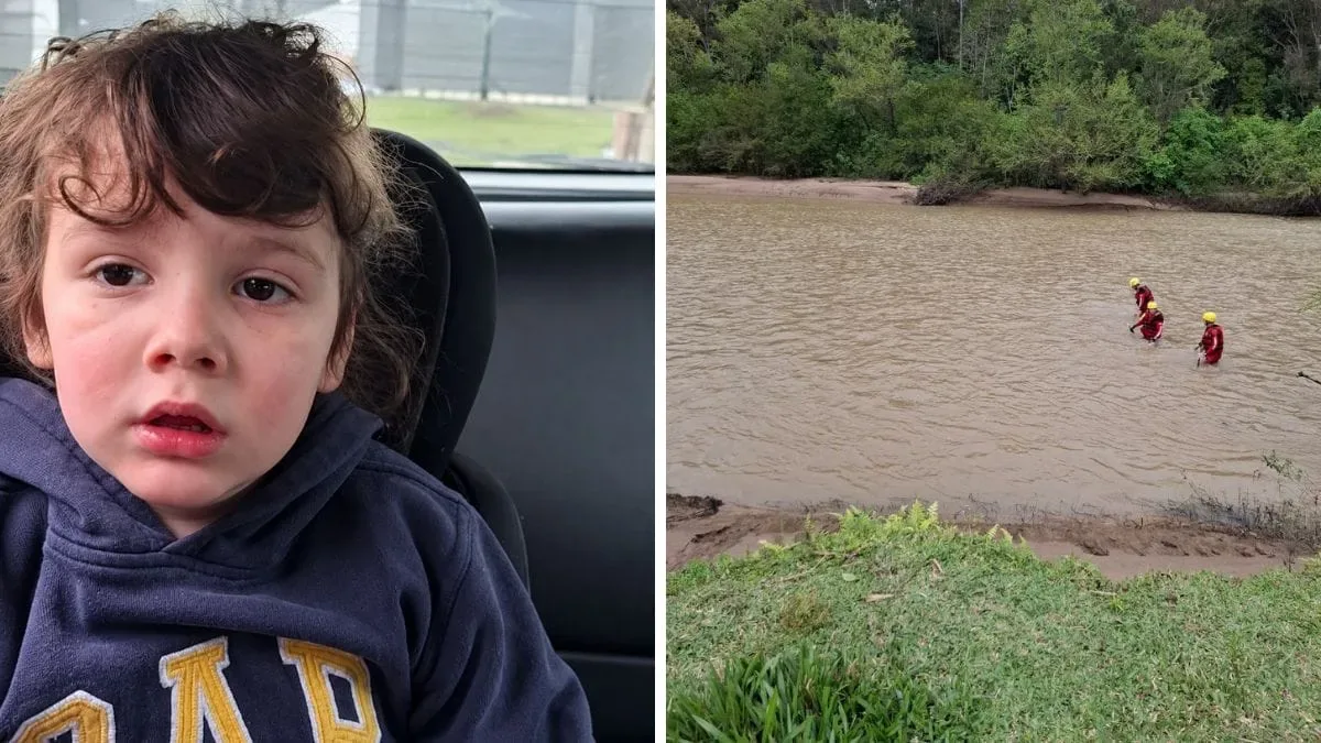 Menino de 4 anos é encontrado morto no Rio Itajaí do Sul após buscas