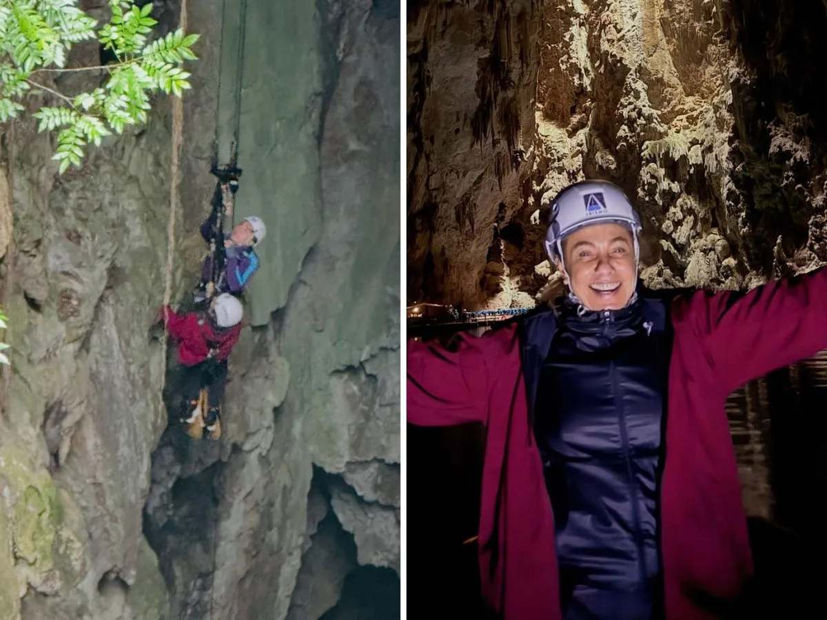 Cissa Guimarães visita cavernas, cachoeiras e lagoas de Mato Grosso do Sul