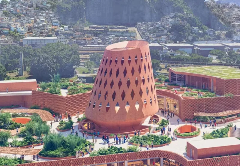 Biblioteca projetada por Francis Kéré vai integrar revitalização da Praça Onze