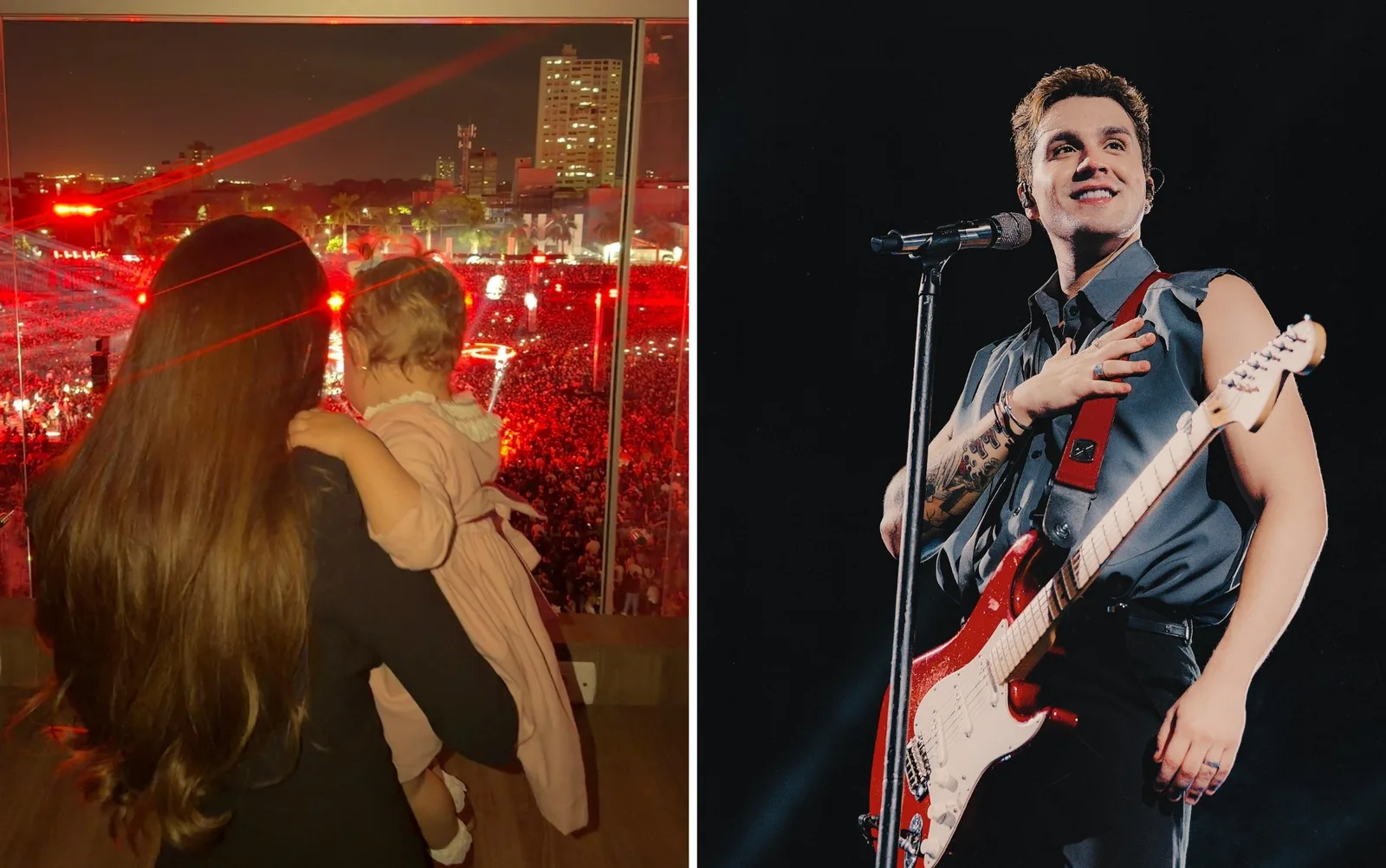Luan Santana leva filha ao primeiro show ao vivo em Goiânia