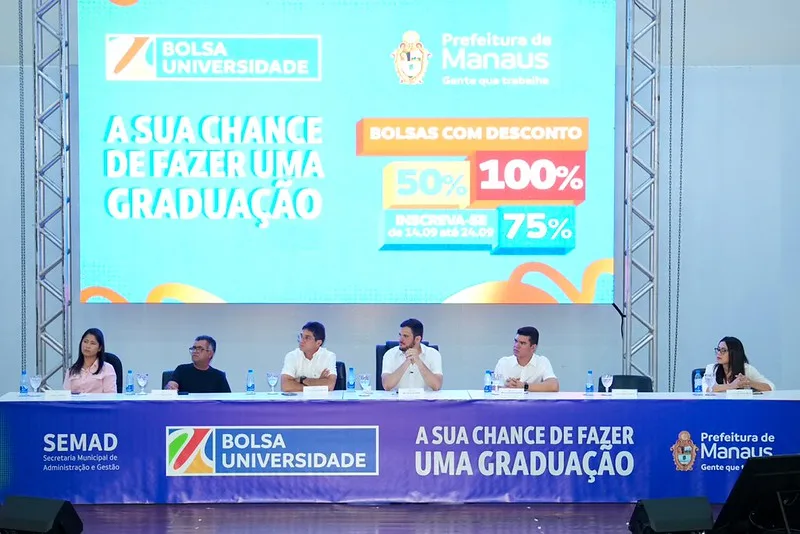 Manaus abre inscrições para 19.930 bolsas universitárias em setembro