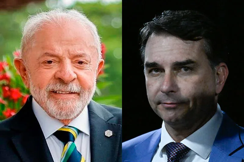 Lula marca 46% e Flávio Bolsonaro, 44% em simulação de 2º turno