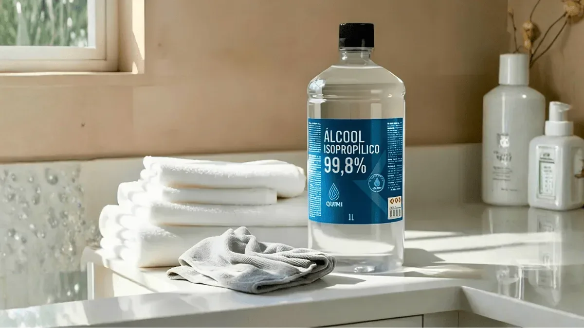 Álcool isopropílico pede teste prévio e não deve ser usado em certos materiais