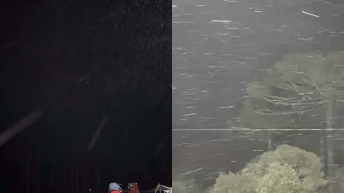Neve e chuva congelada são registradas na Serra catarinense