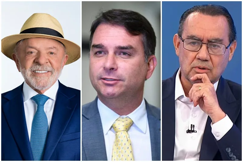 Pesquisa registra avanço de Flávio Bolsonaro e estabilidade de Lula no primeiro turno