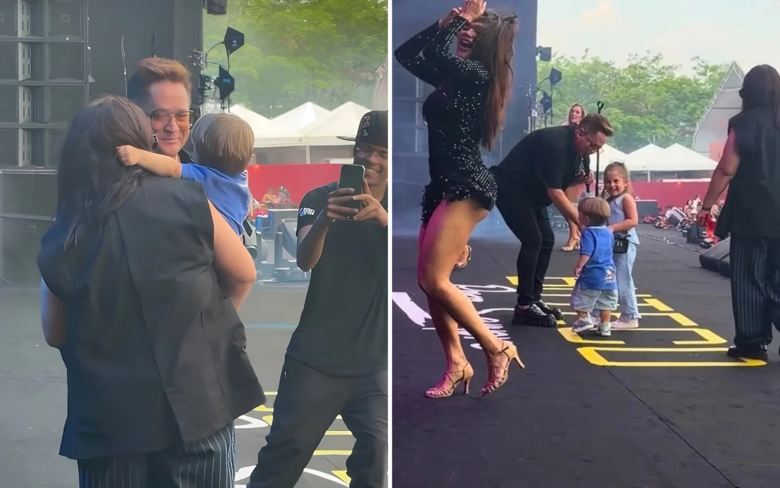 José Leonardo participa de show do avô Leonardo em Goiânia
