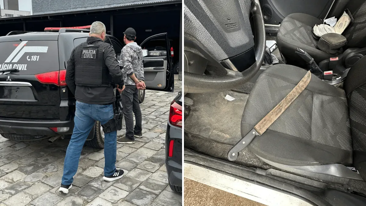 Homem é preso em Navegantes por suspeita de atacar tutor de cachorro com facão